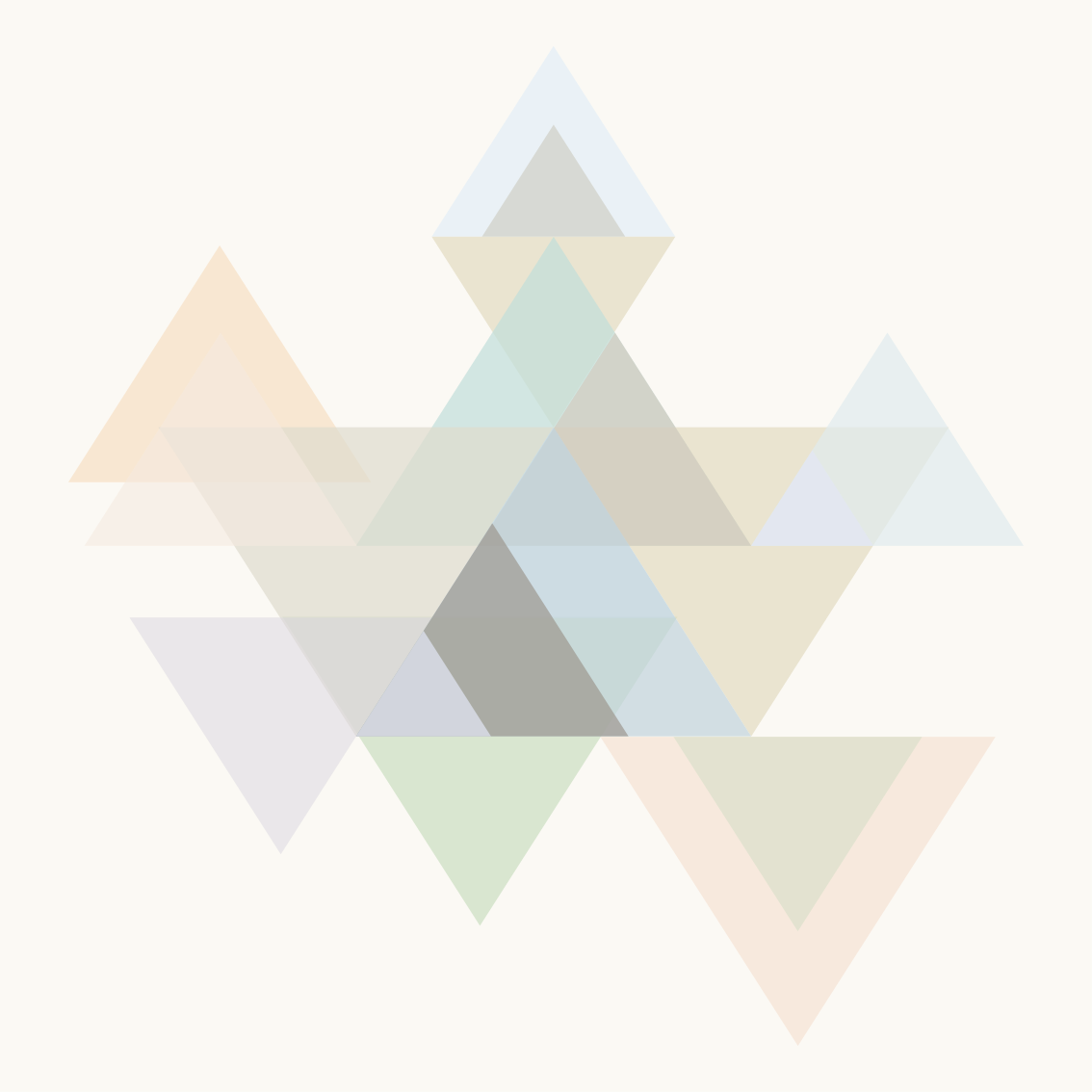 Plagát na izbu farebné trojuholníky na stenu - Tenstickers