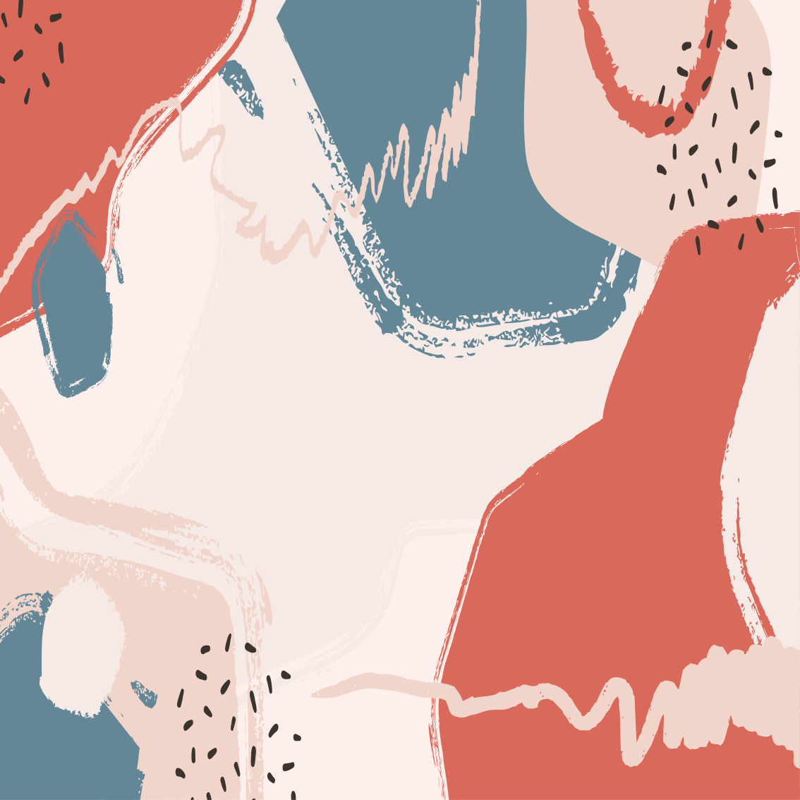 Plagát na izbu abstraktné umelecké formy - Tenstickers