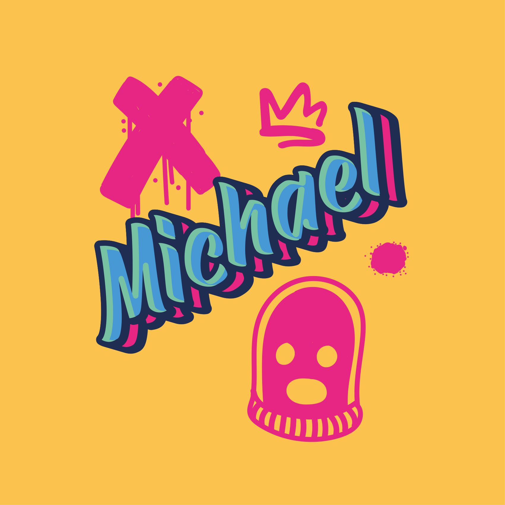 Plagát do spálne pre mladých s odvážnym písmom - Tenstickers