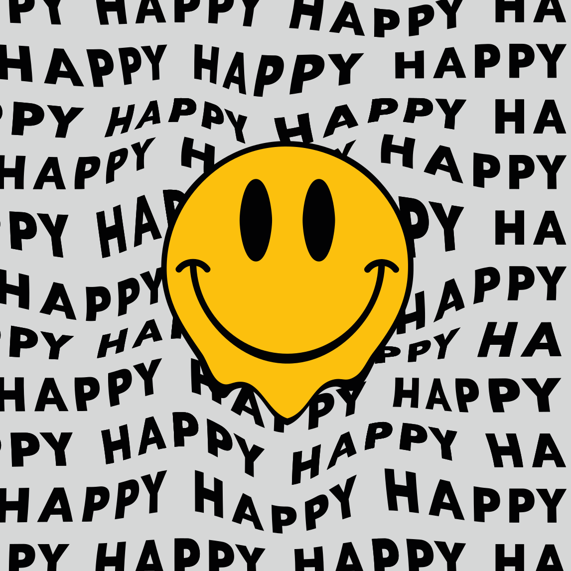 Plagát do spálne pre mladých Šťastný emoji - Tenstickers