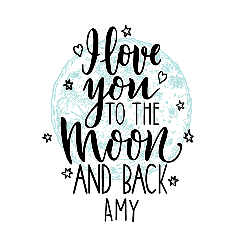 Plagátové slávnosti a podujatia milujem ťa mesiac - Tenstickers