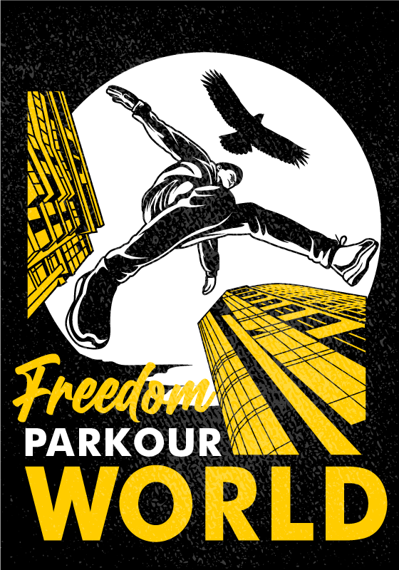 Sportovy plakat parkour svet - Tenstickers