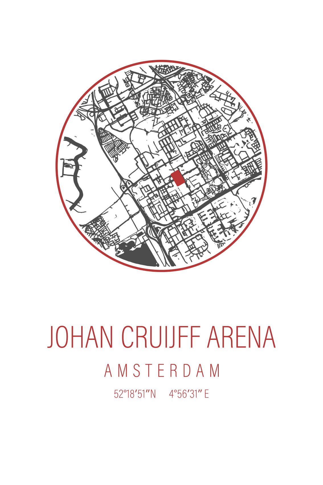Sportovy plakat amsterdam aréna - Tenstickers