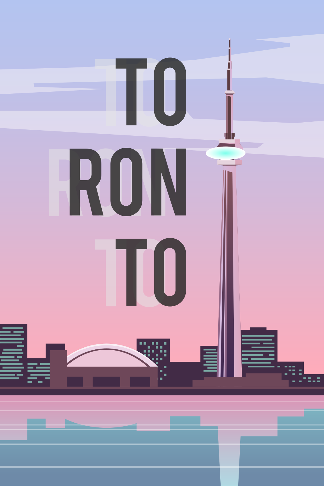 Plagátové mestá a krajiny toronto ilustrácia - Tenstickers
