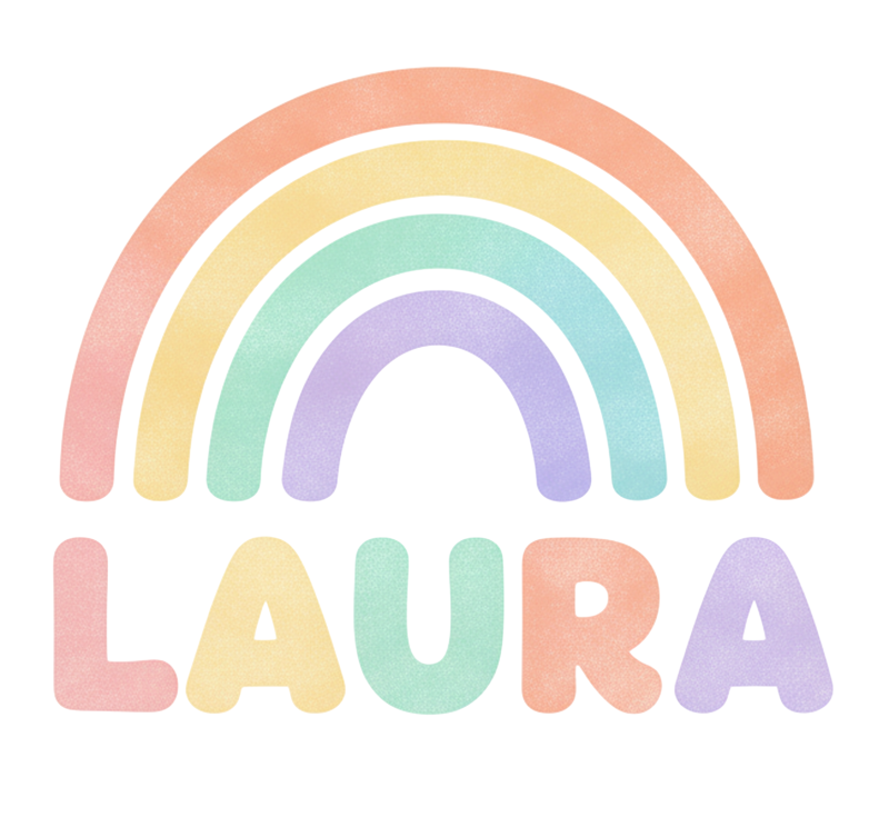 Personalizovaný plagát dúha s menom - Tenstickers