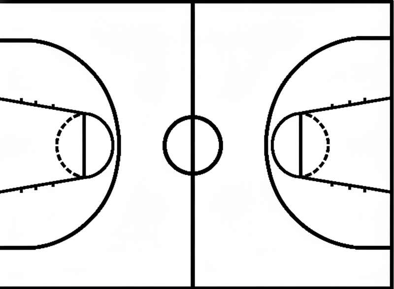 Basketbalový plagát dekoratívna vinylová podlaha - Tenstickers