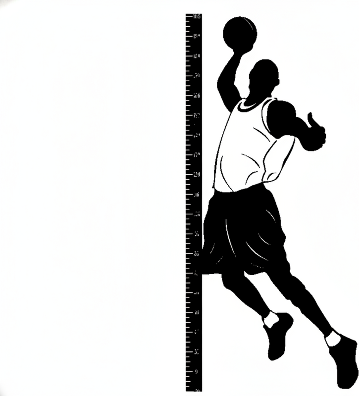Basketbalový plagát dekoratívny merací basket - Tenstickers