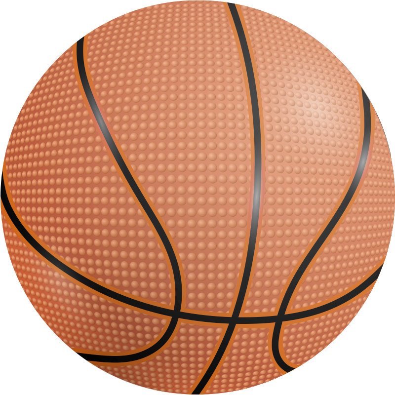Basketbalový plagát s vinylovou podlahou s loptou - Tenstickers