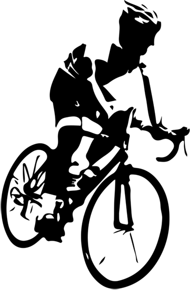 Cyklistický plagát vinylový jazdec horského bicykla - Tenstickers