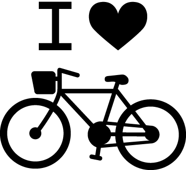 Cyklistický plagát milujem bicykle dekorácia - Tenstickers