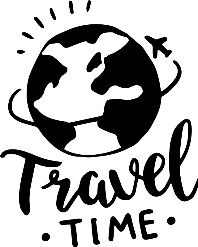 Plagát s mapou sveta cestovanie okolo sveta - Tenstickers