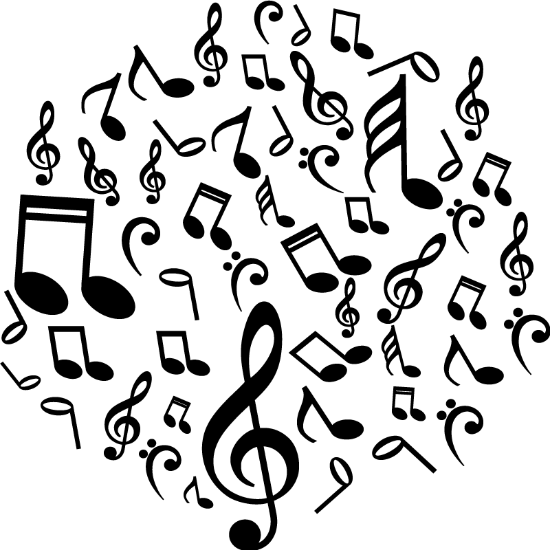 Hudobné plagáty z vinylových notových zápisov - Tenstickers