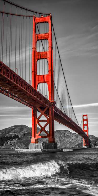 Plagát krajiny dekoratívne vinylové golden gate - Tenstickers