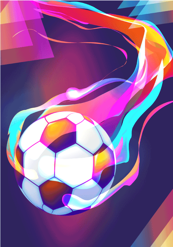 Futbalový plagát pre futbalových fanúšikov - Tenstickers