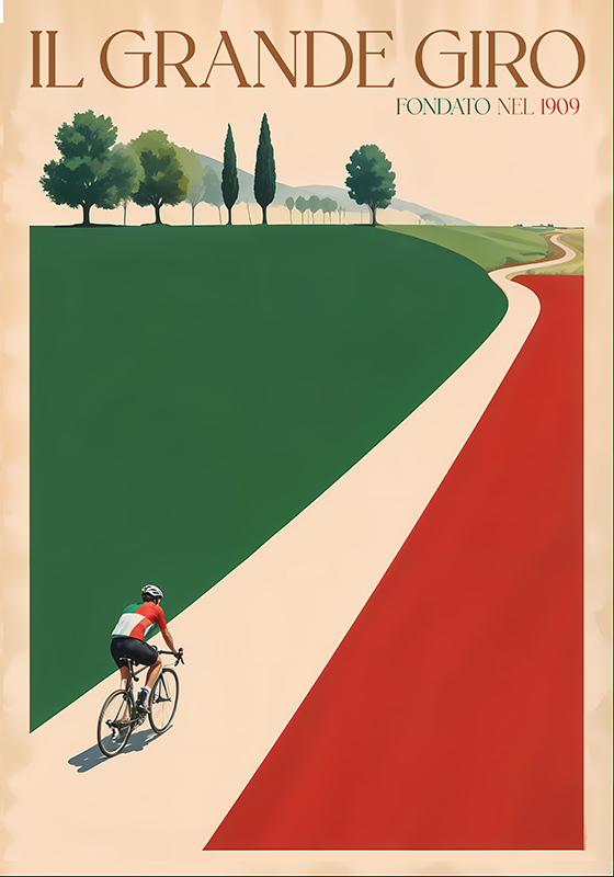 Cyklistický plagát veľký okruh - Tenstickers