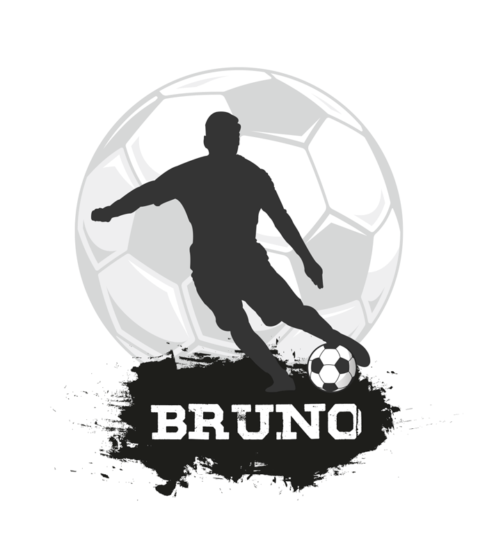 Futbalový plagát s prispôsobiteľným loptom - Tenstickers