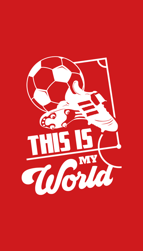 Futbalový plagát toto je môj svet - Tenstickers