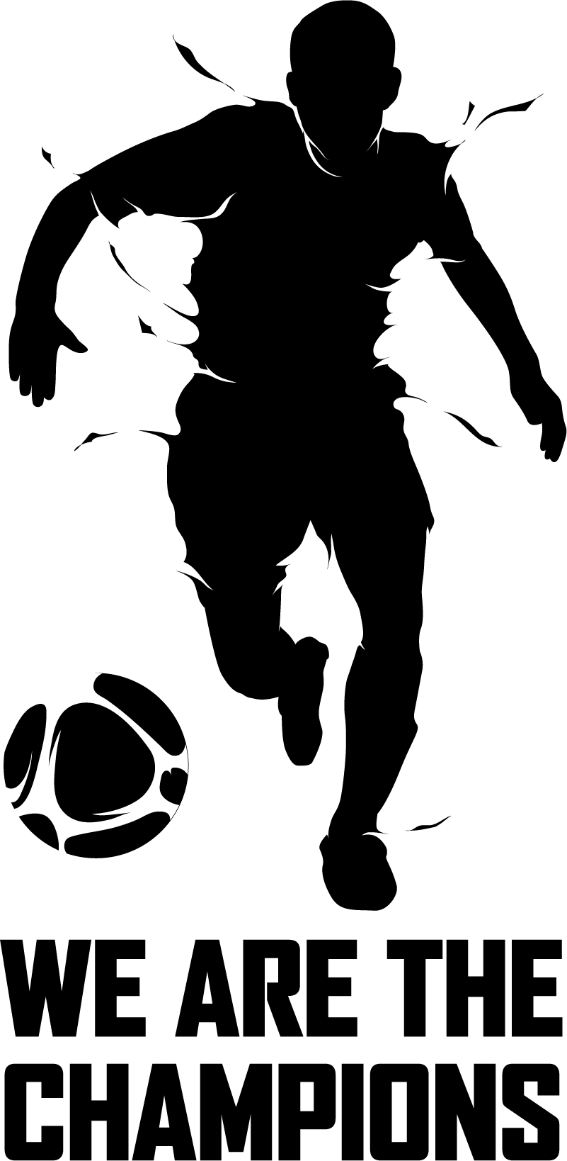 Futbalový plagát sme šampióni - Tenstickers