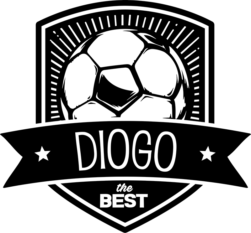 Futbalový plagát s personalizovaným logom - Tenstickers