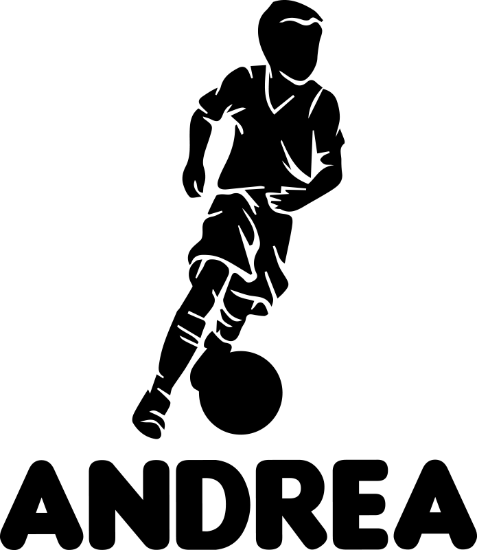 Futbalový plagát pre deti - Tenstickers