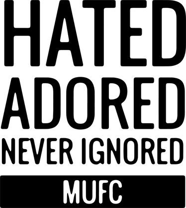 Futbalový plagát dekoratívne vinyl mufc uk - Tenstickers