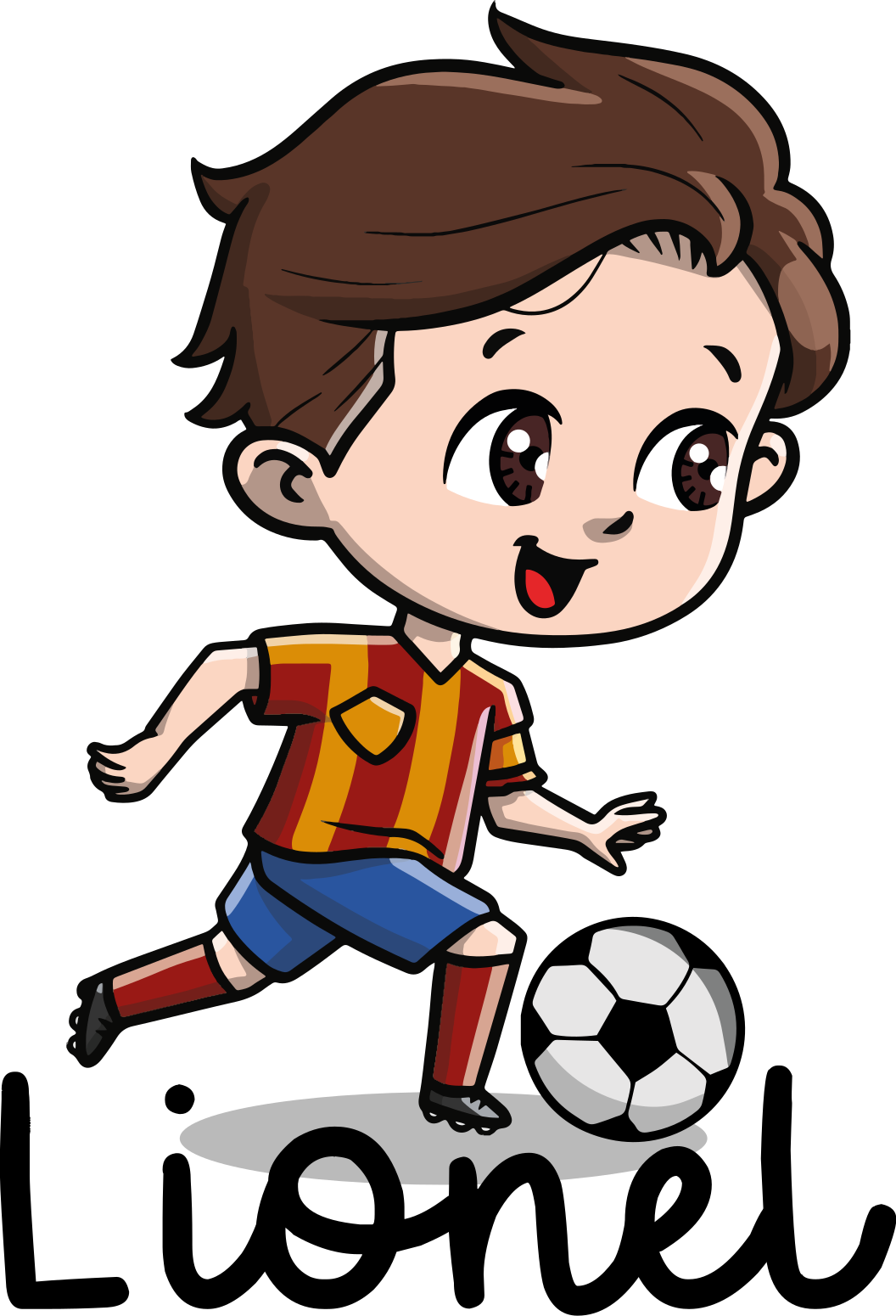 Futbalový plagát s menom mladého hráča - Tenstickers
