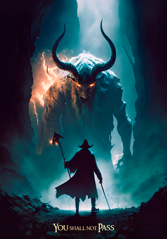 Filmový plagát neprejdeš - Tenstickers