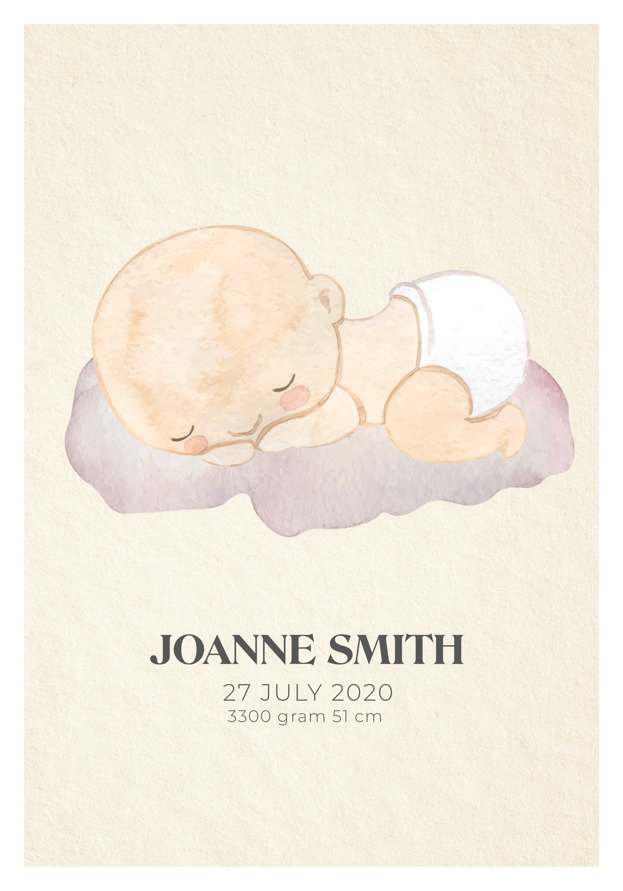 plagát do detskej izby dieťa narodená láska - Tenstickers