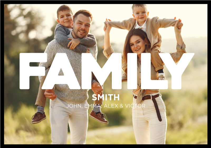 plagát na izbu rodinná fotografia - Tenstickers