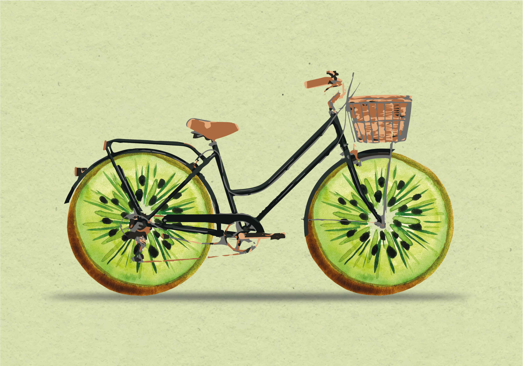 plagát na izbu kiwi bicykel - Tenstickers