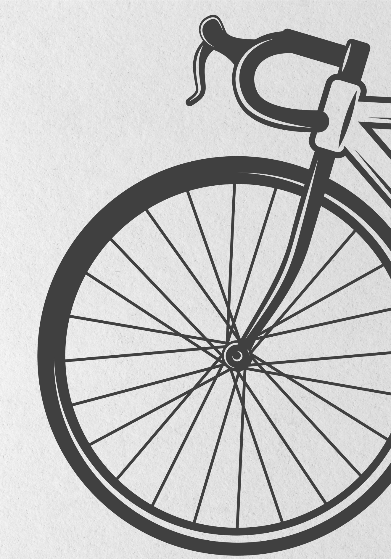 cyklistický plagát minimalistický bicykel - Tenstickers