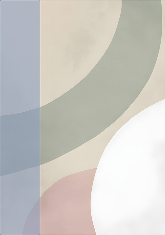 abstraktný poster farebná paleta - Tenstickers