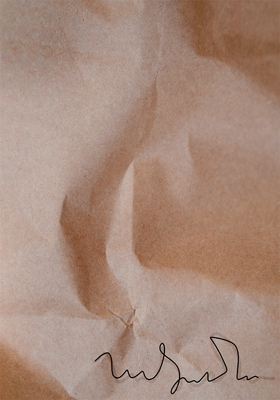 abstraktný poster starý papierový podpis - Tenstickers