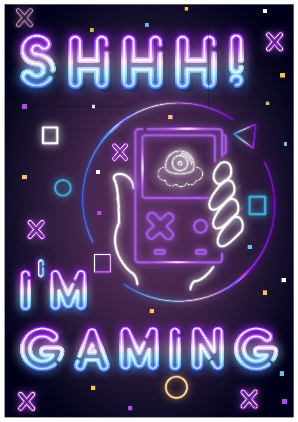 Plagát videohry i am gaming - Tenstickers