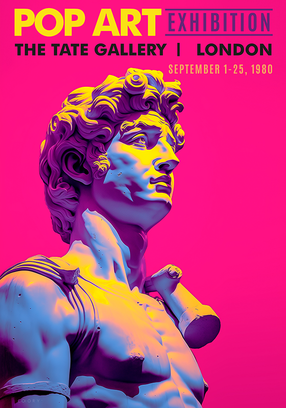 plagát na izbu výstava pop art - Tenstickers