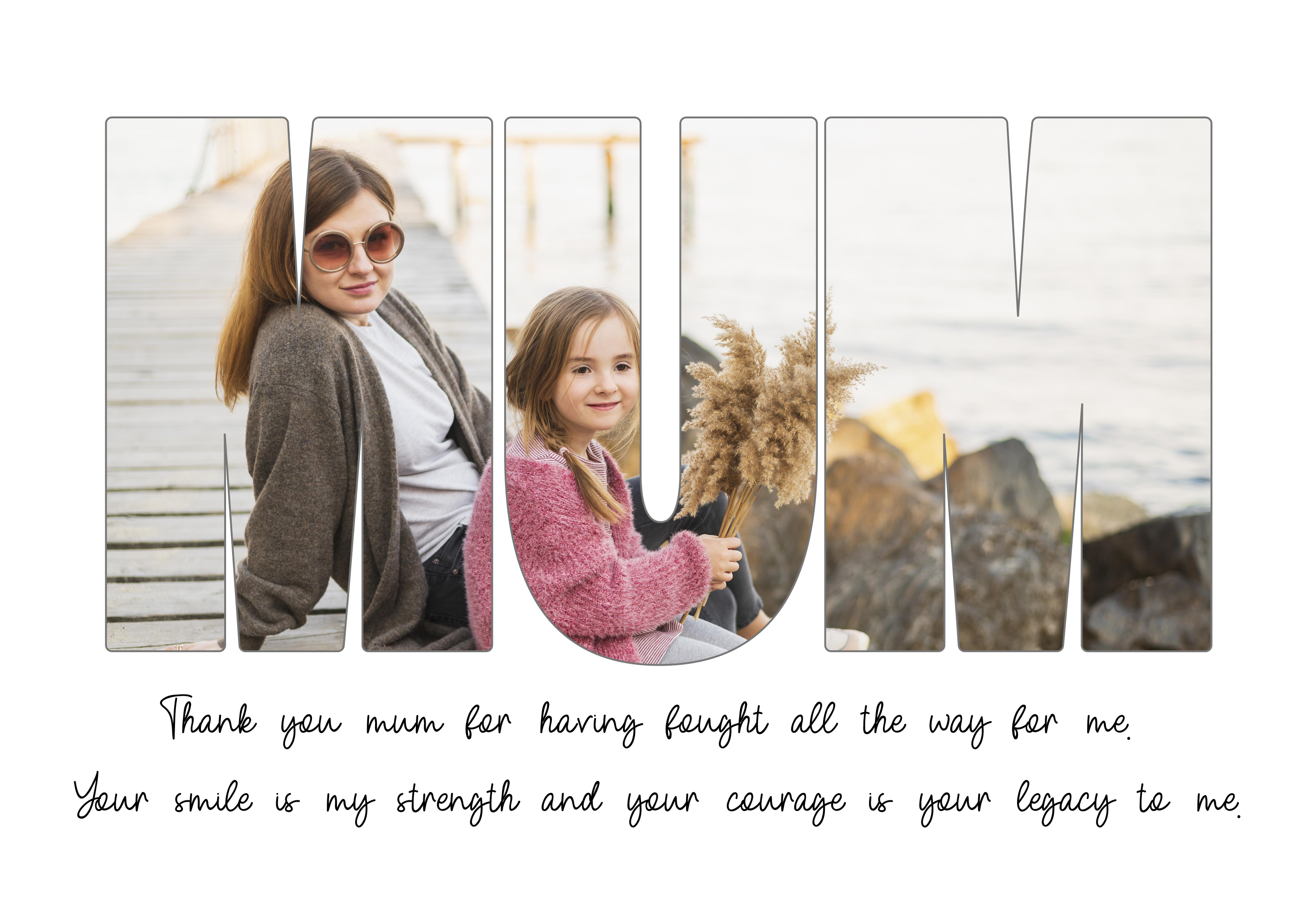 plagát na izbu dakujem mami - Tenstickers