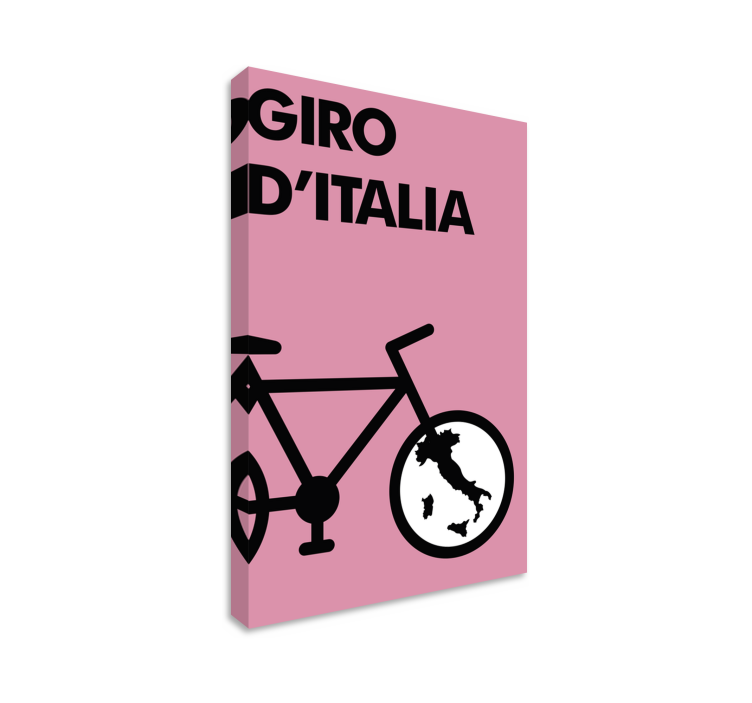 obraz na stenu šport ikona giro d'italia - Tenstickers