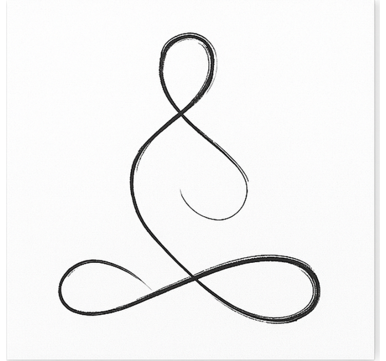 obraz na stenu šport dizajn dychovej jogy - Tenstickers