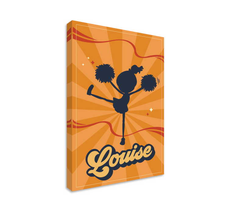 Obraz postavy veselého cheerleadra na mieru - Tenstickers