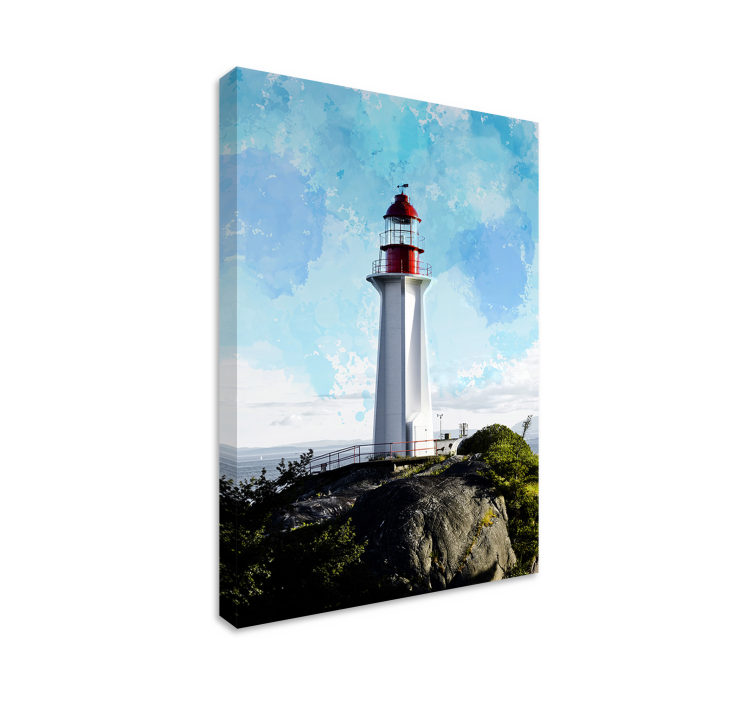 Faro nautical canvas print - Tenstickers