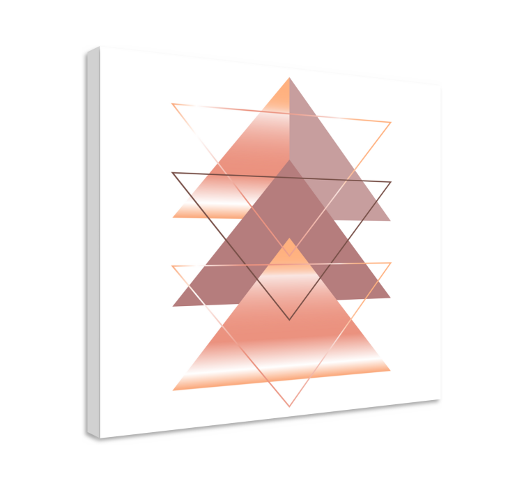 Obraz z geometrických tvarov geometrická fúzia trojuholníkov - Tenstickers