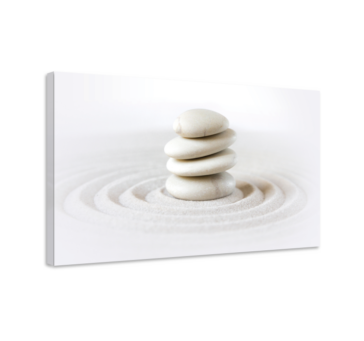 Zen stones stack canvas art - Tenstickers