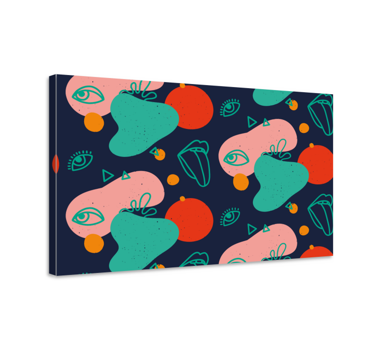 Abstraktný obraz usporiadanie tvárí - Tenstickers