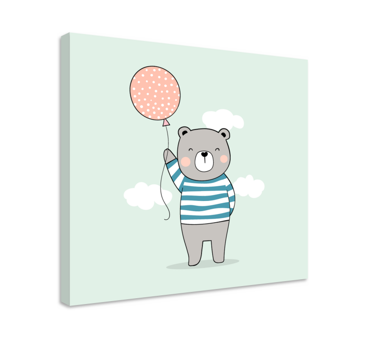 škôlkarské plátno bebe oso peluche - Tenstickers