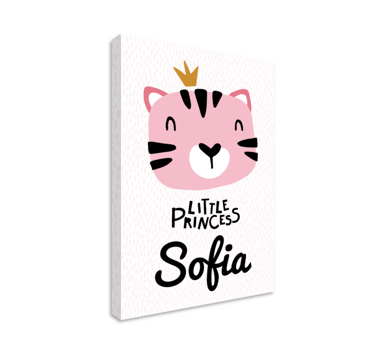 škôlkarské plátno bebe gato estilo nordico - Tenstickers