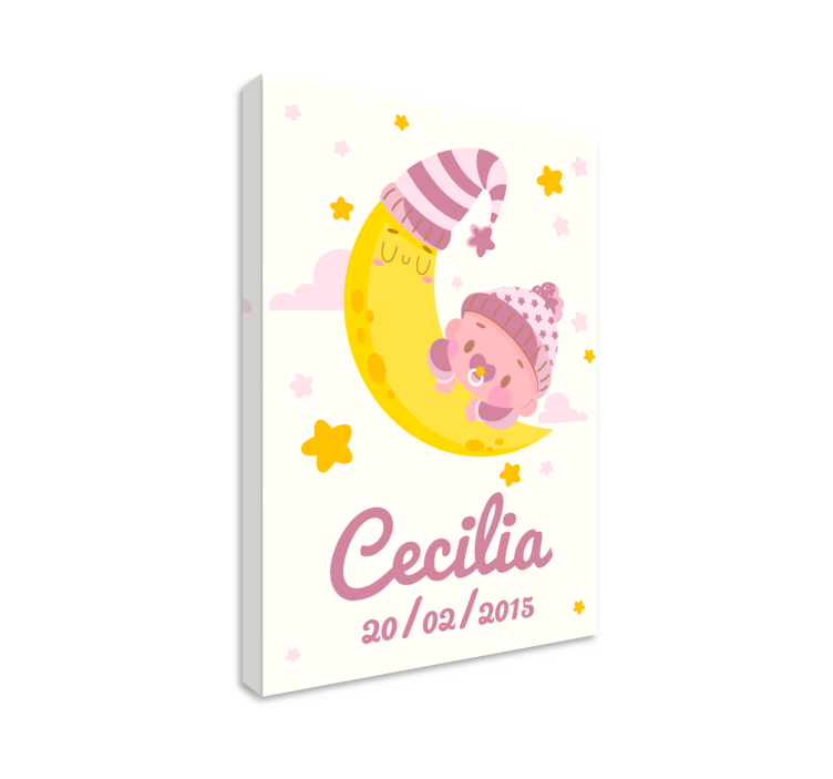 Obraz pre bábätko Šťastné objatie mesiaca - Tenstickers