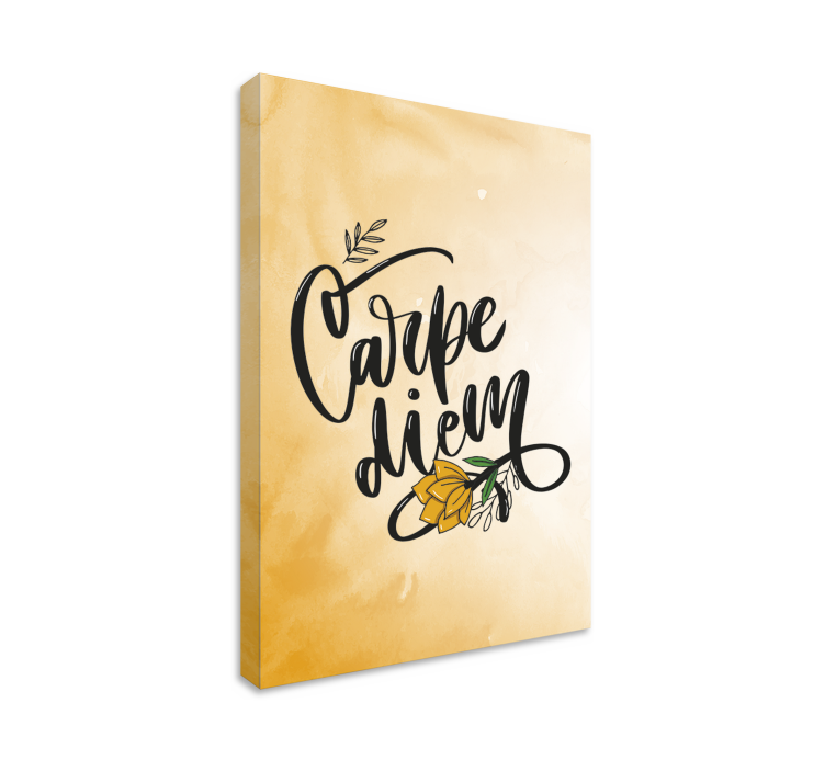 Carpe diem plátno nástenné umenie pre hlavnú spálňu - Tenstickers