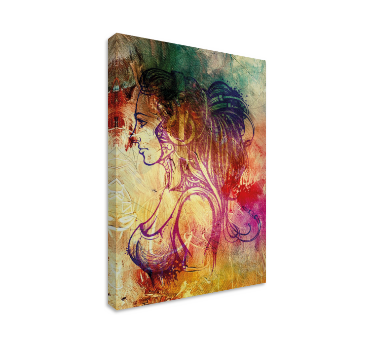 Obraz postavy elegantnej siluety - Tenstickers