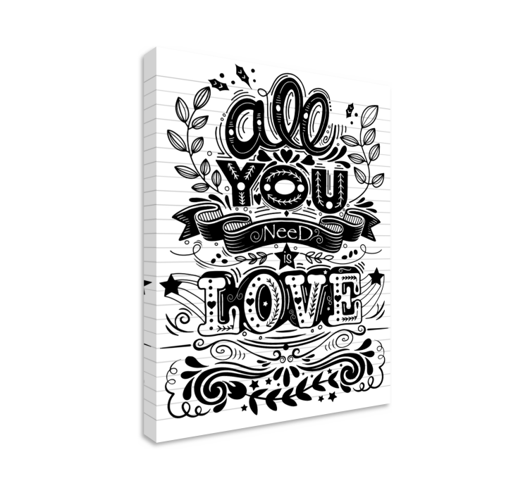 Obraz citáty všetko, čo potrebujete - Tenstickers