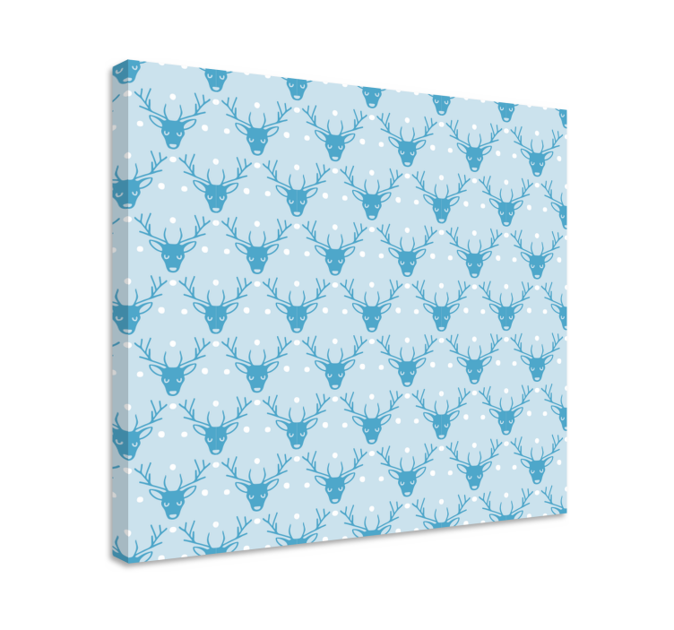 Obraz jeleň zimný vzor jeleňa - Tenstickers